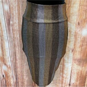 LuLaRoe Cassie Metallic Striped‎ Skirt